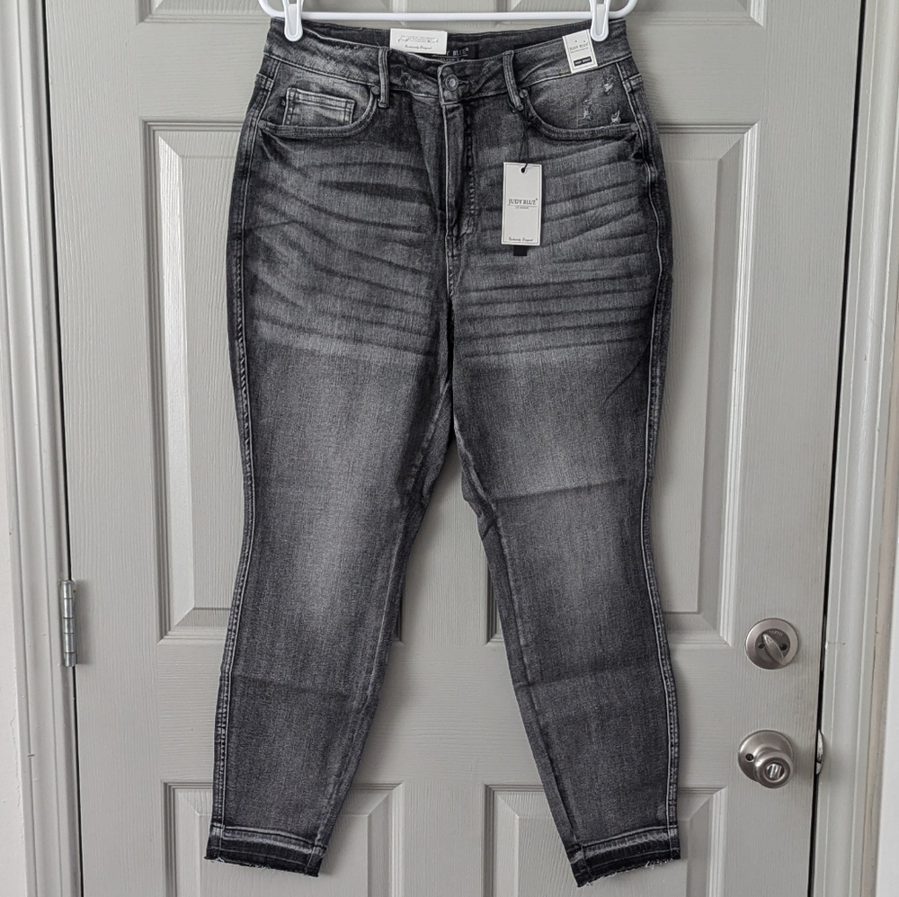 Judy Blue High Waist Tummy Control Release Hem Skinny Jeans, 88792- 14W